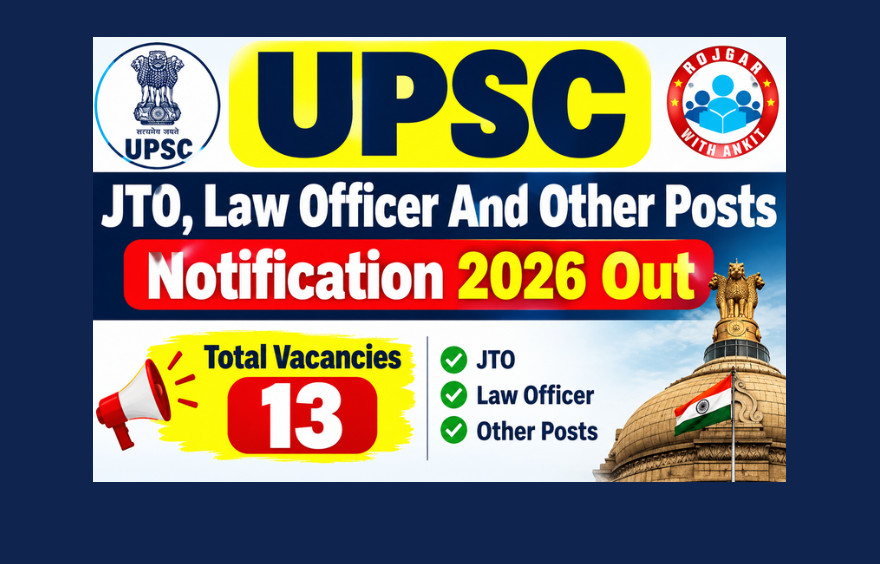 Upsc Jto, Law Officer And Other Posts Notification 2026 Out : Check Details &Amp; Apply Online !! 1 Upsc