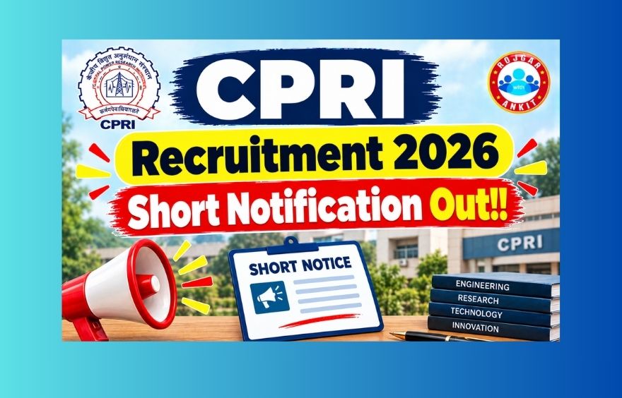 Cpri Recruitment 2026: Short Notification Out For 110 Assistant, Mts, Technician, Engineer Posts 1 Cpri Recruitment 2026