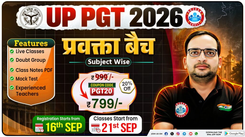 Up Pgt Teacher Recruitment 2026