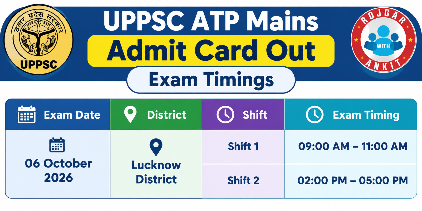 Uppsc Atp Mains Admit Card Out