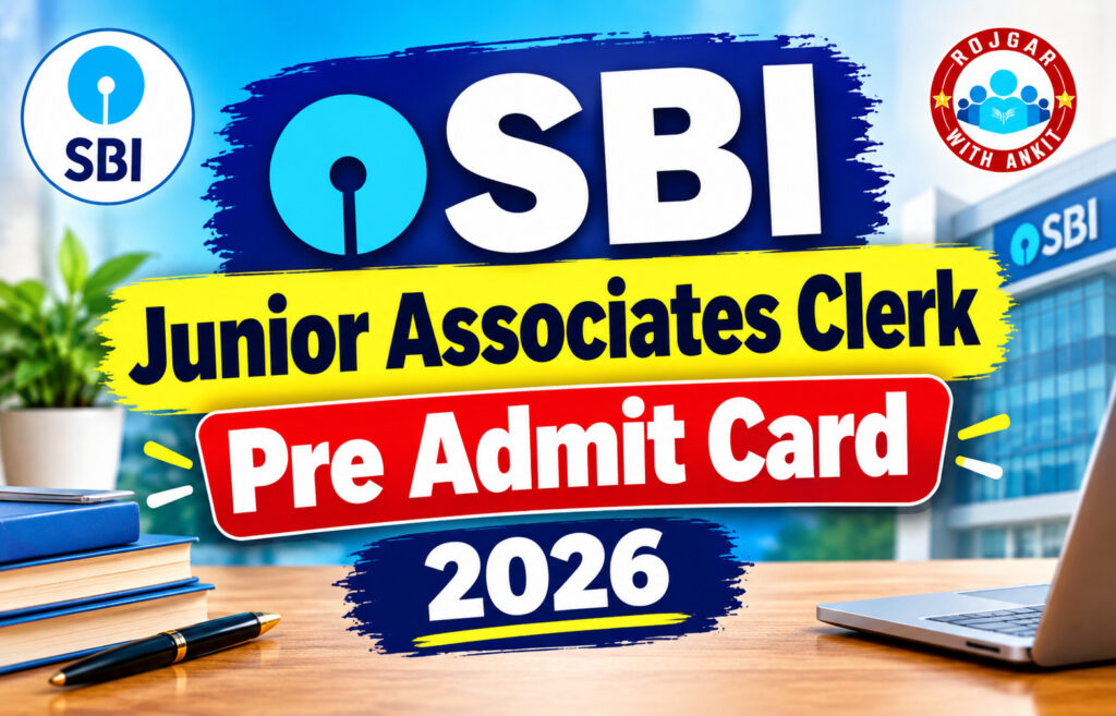 Sbi Junior Associates Clerk Pre Admit Card 2026