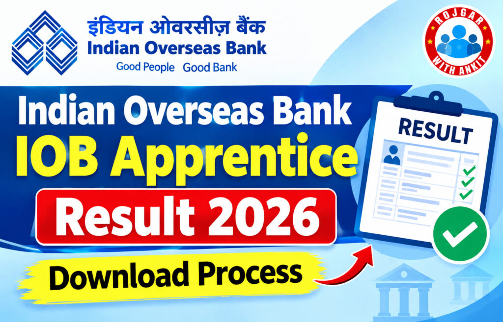 Indian Overseas Bank Iob Apprentice Result 2026