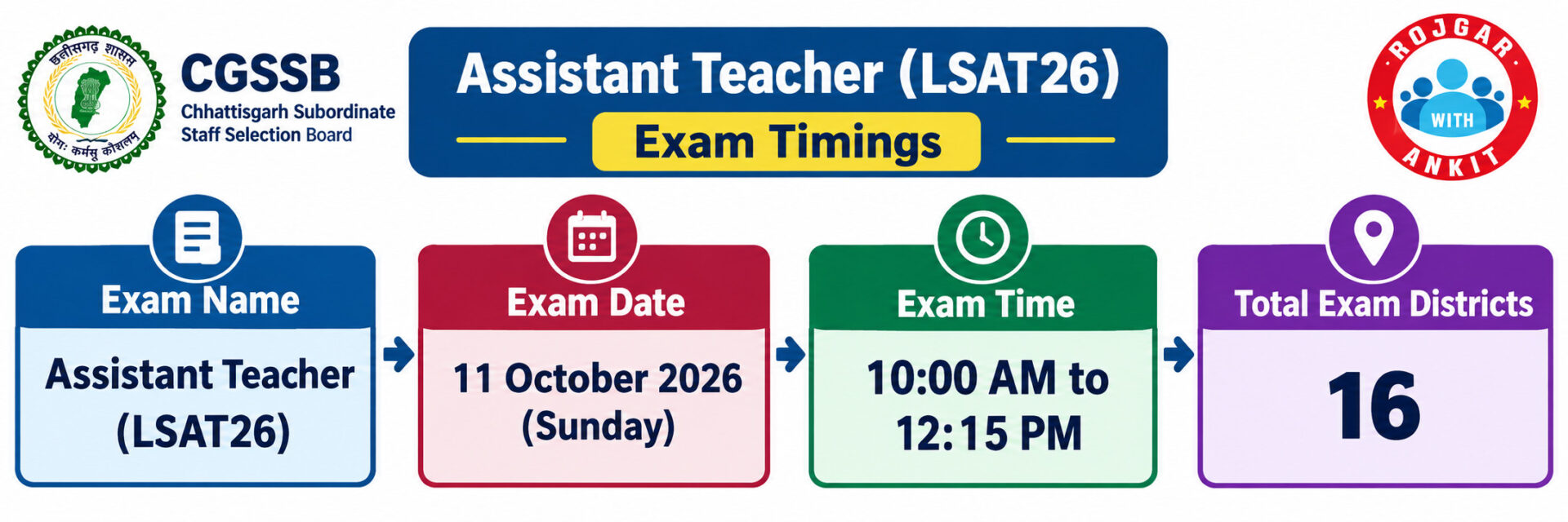 Cg Vyapam Assistant Teacher Admit Card 2026 Out