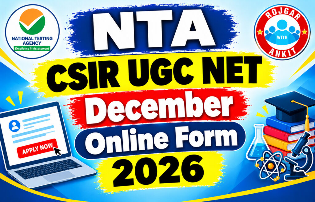 Nta Csir Ugc Net December Online Form 2026