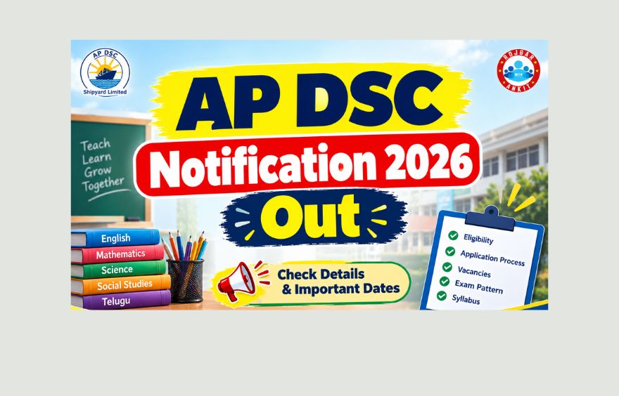 AP DSC Notification 2026 Out for 2721 Vacancies