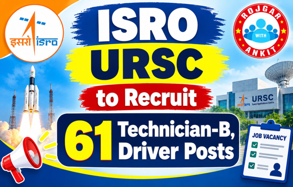 Isro Ursc To Recruit 61 Technician-B, Driver Posts