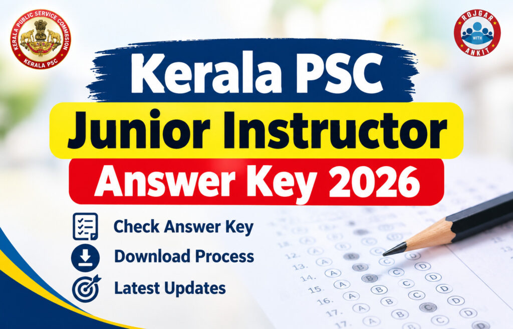 Kerala Psc Junior Instructor Answer Key 2026