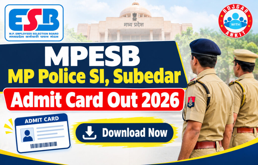 Mpesb Mp Police Si, Subedar Admit Card 2026 2 Mpesb Mp Police Si, Subedar Admit Card 2026