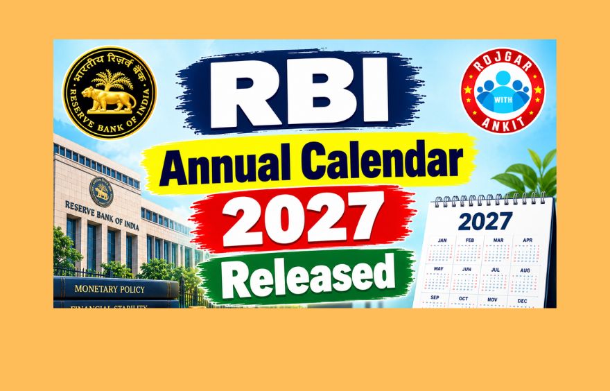 Rbi Annual Calendar 2027 Released