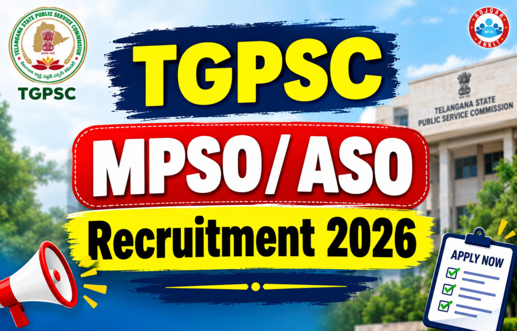 Tgpsc Mpso/ Aso Recruitment 2026