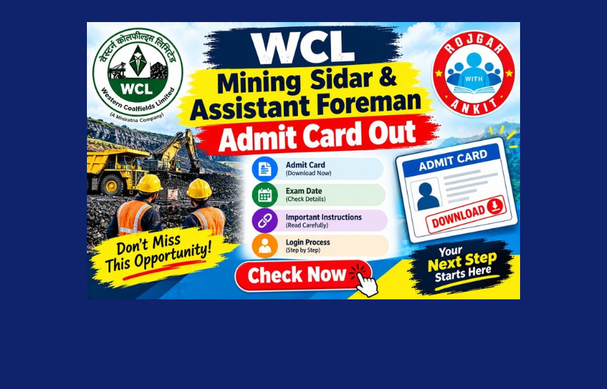 Wcl Mining Sirdar Admit Card 2026 Out