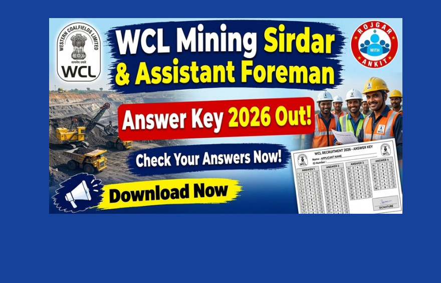 Wcl Mining Sirdar And Assistant Foreman Answer Key 2026 Out : Check Now !! 1 Wcl Mining Sirdar &Amp; Assistant Foreman Answer Key 2026 Out