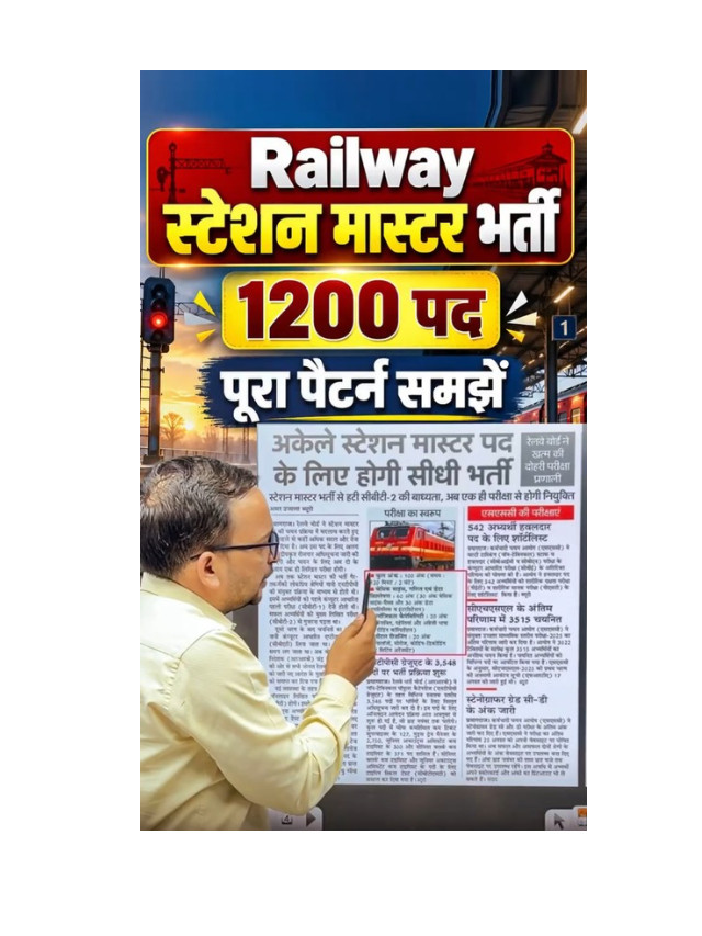 RRB Station Master Recruitment 2026: Notification, Vacancies & Apply Online