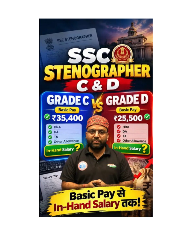 SSC Stenographer Grade C and D Salary 2026: Check Pay Scale and In-Hand Salary