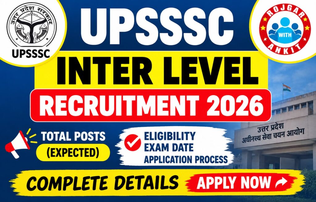 Upsssc Inter Level Recruitment 2026: Apply Online For 1784 Vacancies, Eligibility, Fee &Amp; Exam Pattern 1 Upsssc Inter Level Recruitment 2026