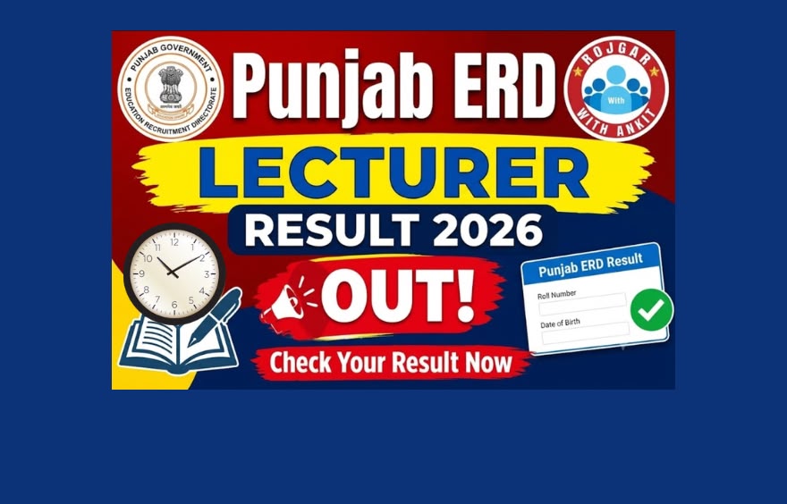 Punjab Erd Lecturer Result 2026 Out