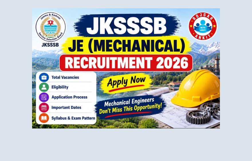 Jkssb Je Mechanical Recruitment 2026 : Apply Online For 127 Posts 1 Jksssb Je Recruitment 2026