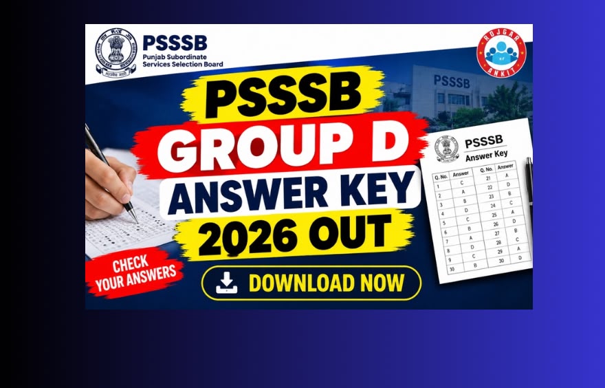 PSSSB Group D Answer Key 2026 Out