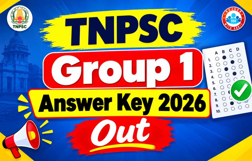Tnpsc Group 1 Answer Key 2026 Out 2 Tnpsc Group 1 Answer Key 2026 Out